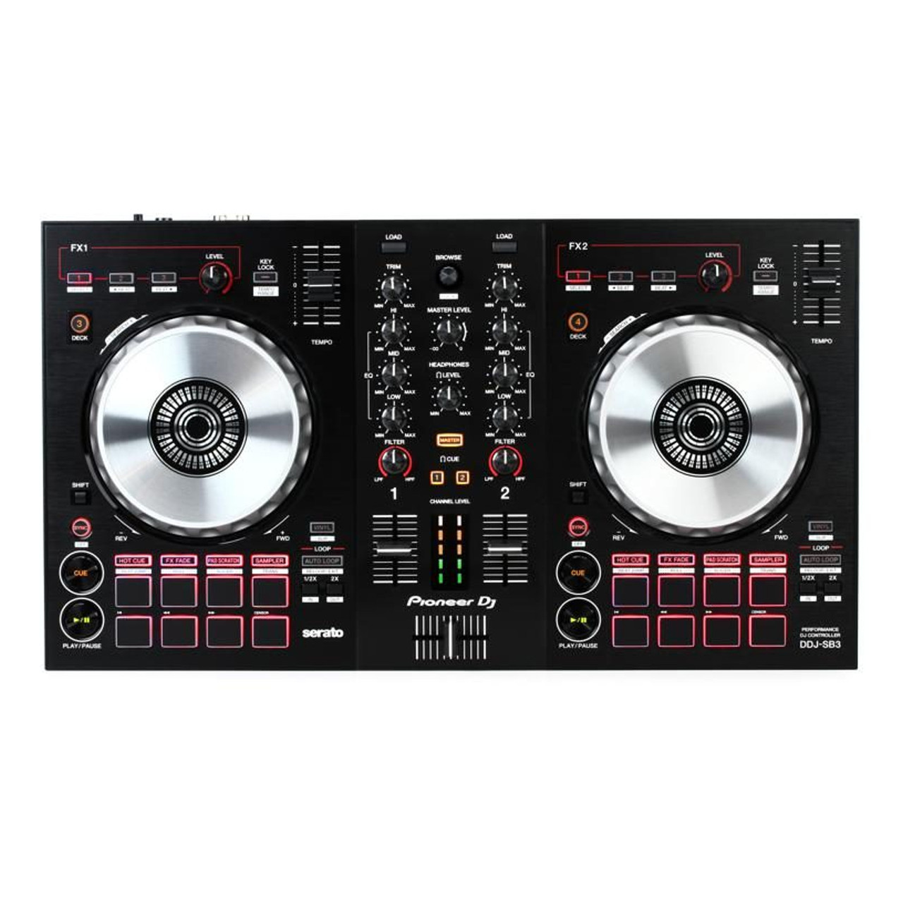 Pioneer DJ DDJ-SB3 (箱・取扱説明書付き/動作確認済み) DDJ-SB3 (archived) Serato DJ Lite対応 2ch DJコントローラー